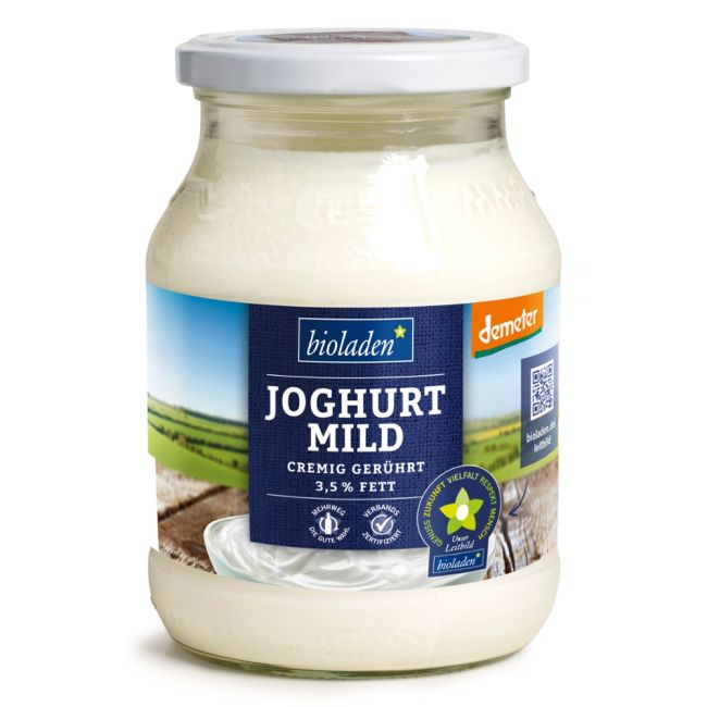 b*Demeter Joghurt mild 3,5% ,  weiï¿½ im Glas