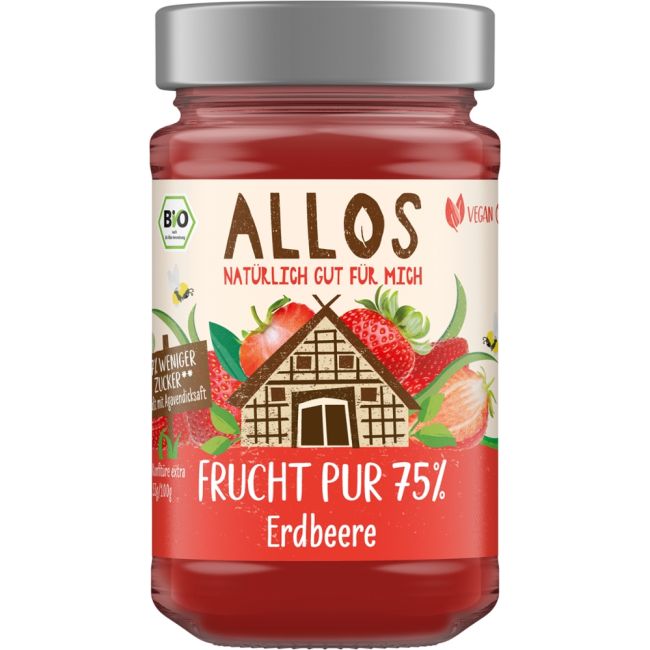 Frucht Pur Erdbeere