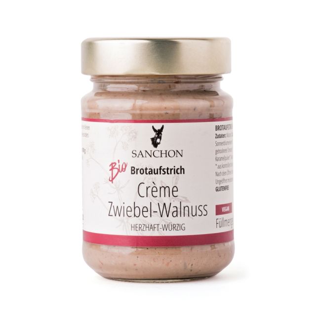Brotaufstrich Créme Zwiebel Walnuss