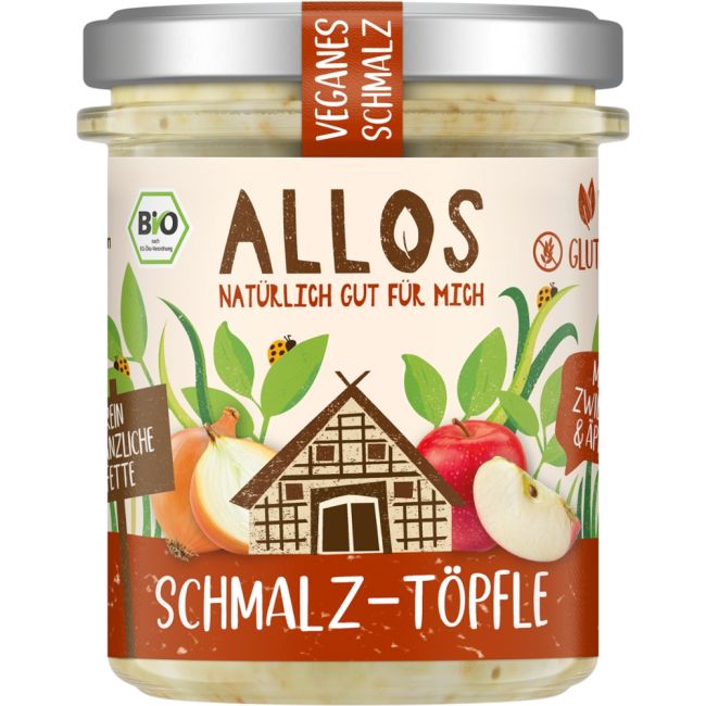 Schmalz Tï¿½pfle mit Zwiebeln und ï¿½pfeln