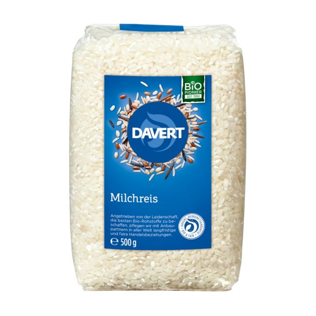 Milchreis rund weiß