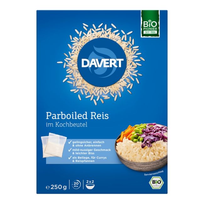 Parboiled Reis im Kochbeutel