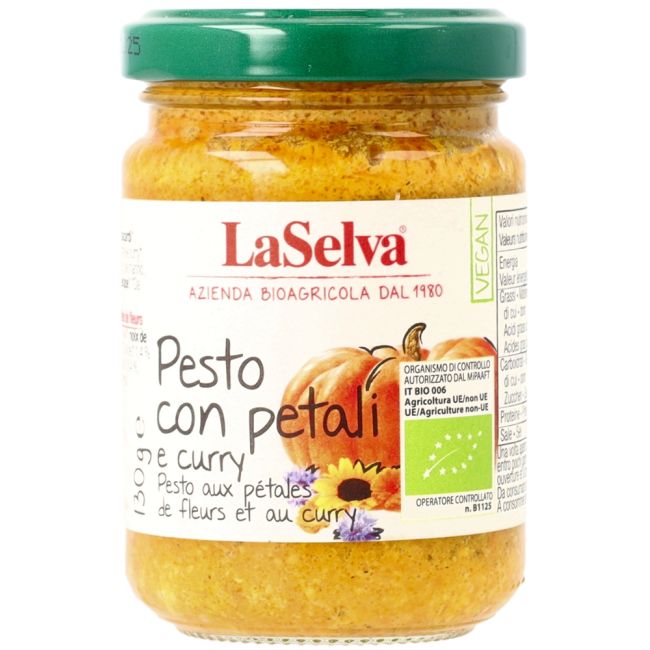 Pesto mit Curry und Blï¿½ten