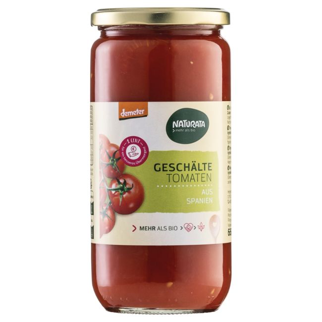 Tomaten geschï¿½lt in Tom saft