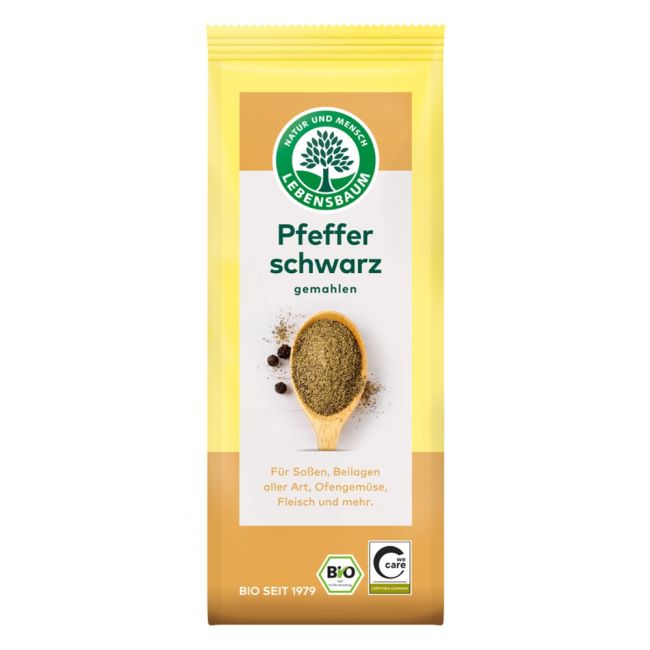 Pfeffer schwarz gemahlen Tüte