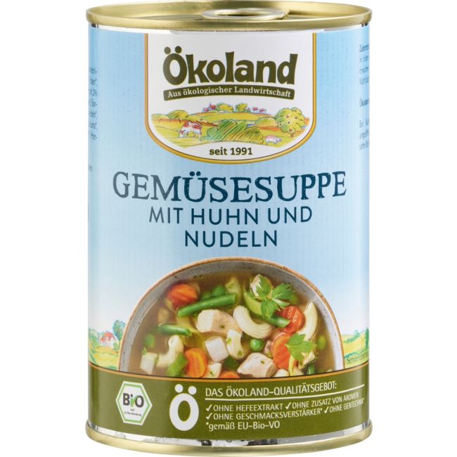 Gemï¿½sesuppe mit Huhn