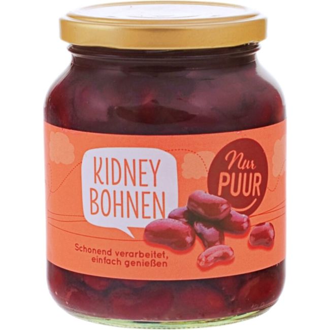 Kidneybohnen im Glas
