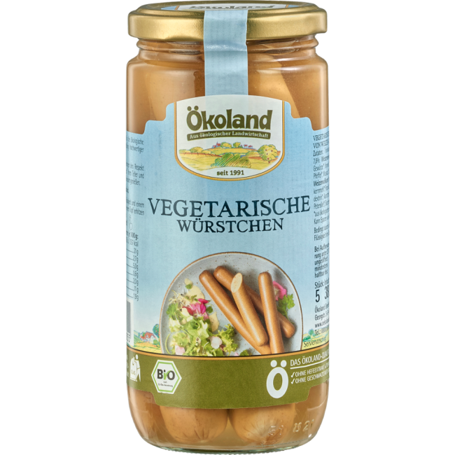 Vegetarische Wï¿½rstchen im Glas