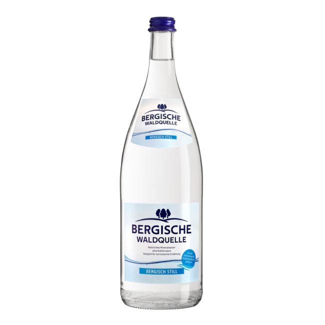 Berg. Waldq. Mineralwasser still, Glas 1l